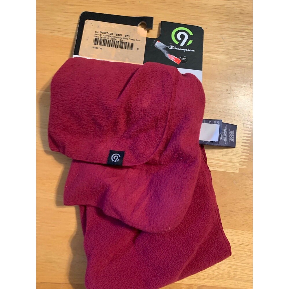 Champion Womens Scarf Burgundy New
